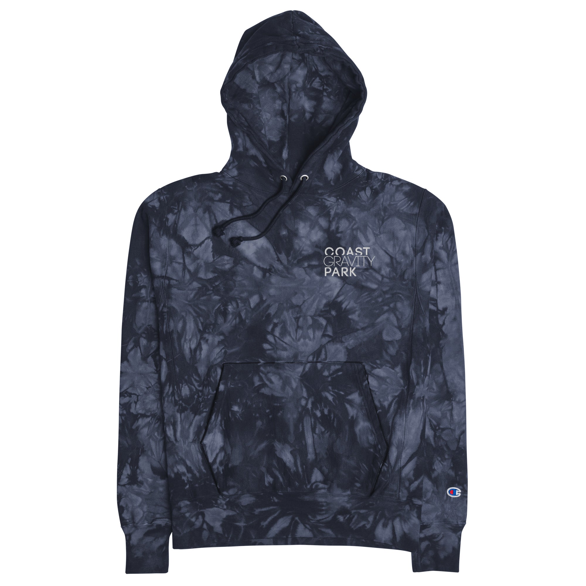 Blue and black champion hoodie hotsell